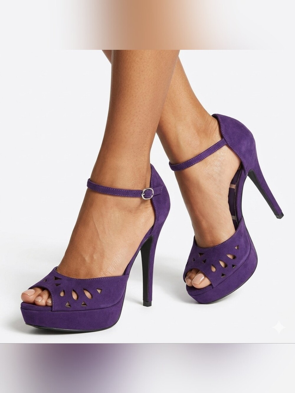 Elle 'Eleriane' Purple Platform Stilletos